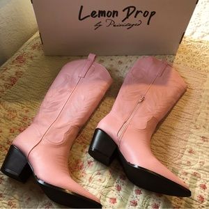 Privileged Pink Heeled Boots